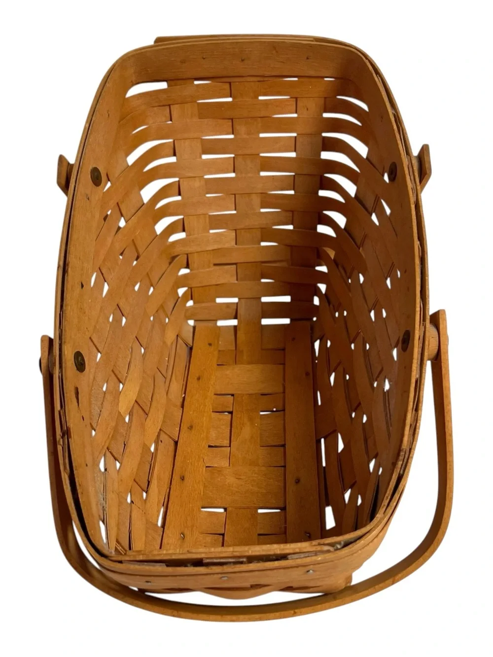 Longaberger Vegetable Basket Swinging Handles 1993
